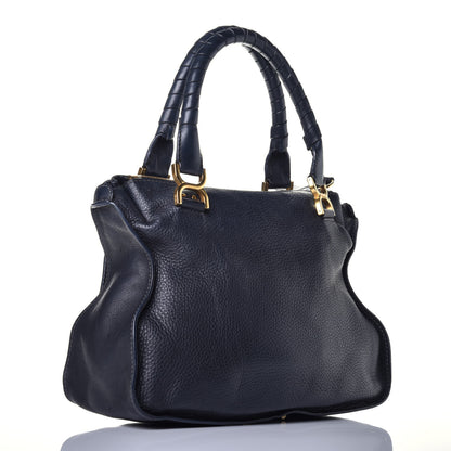 Chloe Calfskin Medium Marcie Satchel Navy 5 of 15