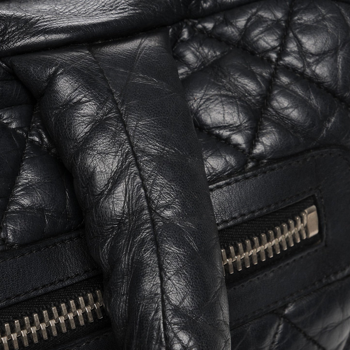 Lambskin Coco Cocoon Bowler Black