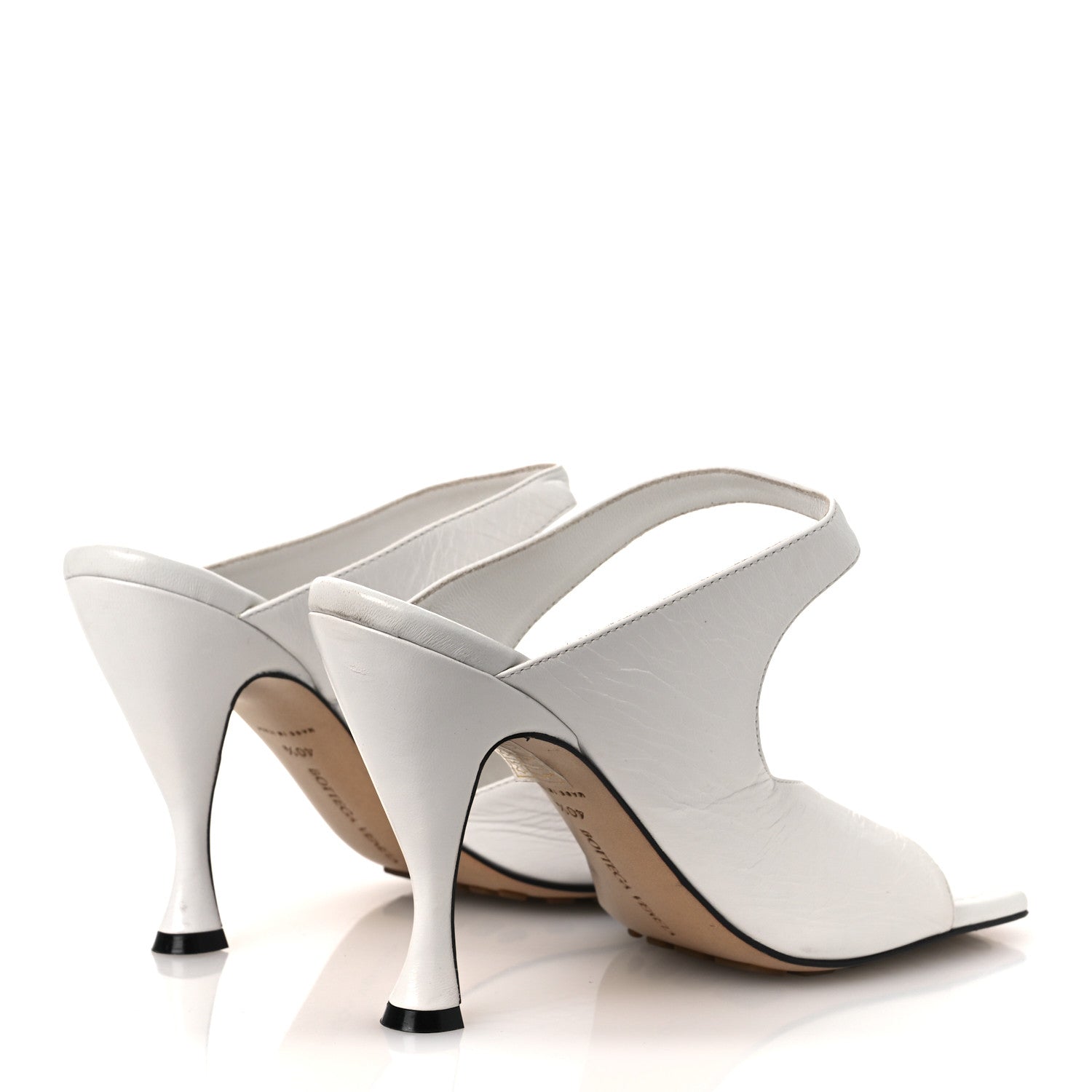 Bottega Veneta Nappa Crunch Lux Sandals 40.5 Optic White 5 of 12