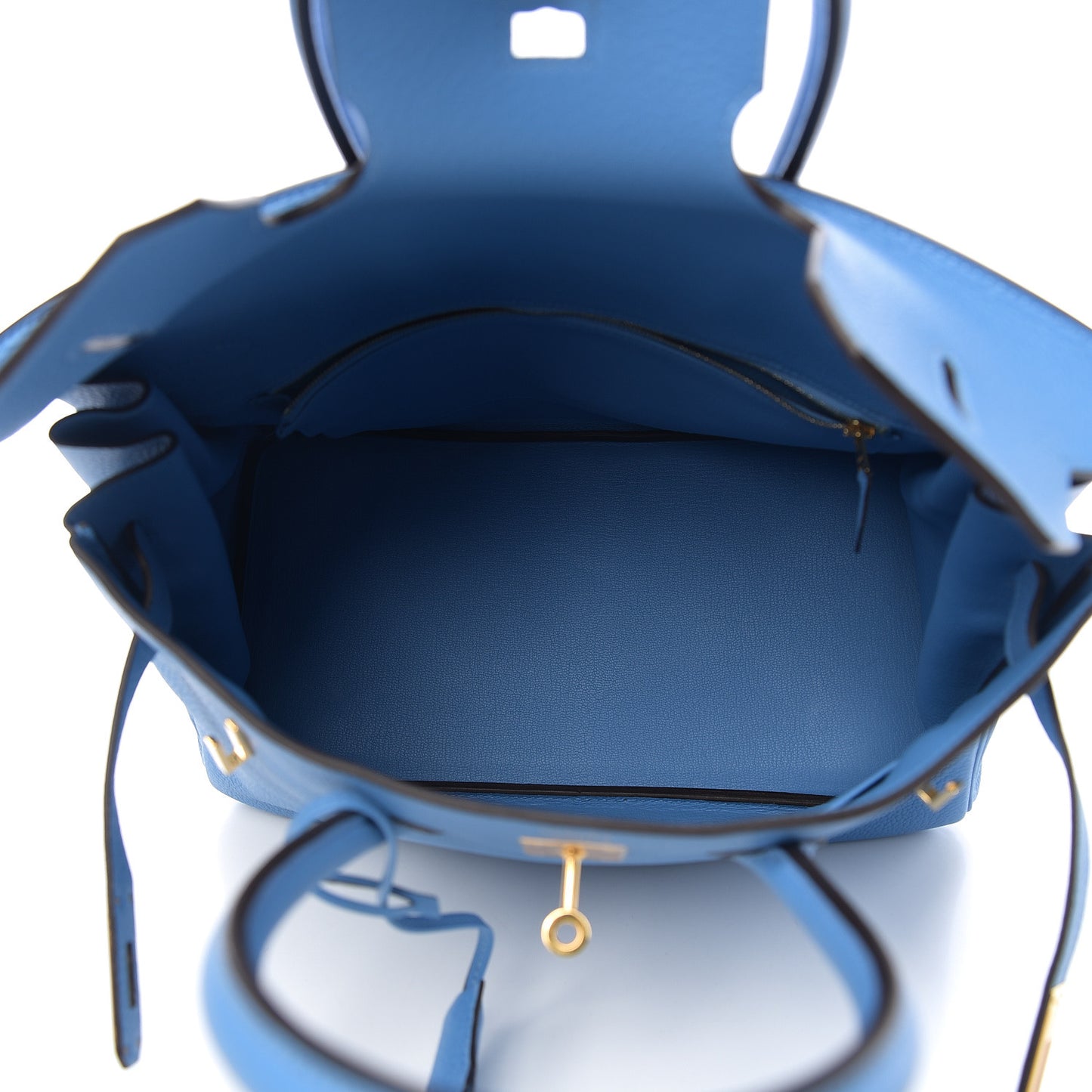 Taurillon Clemence Birkin 35 Bleu Paradis