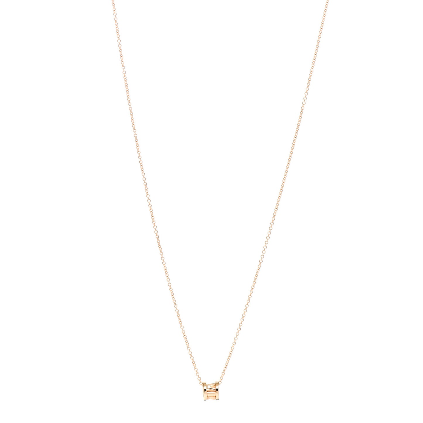 18K Rose Gold Atlas Open Pendant Necklace