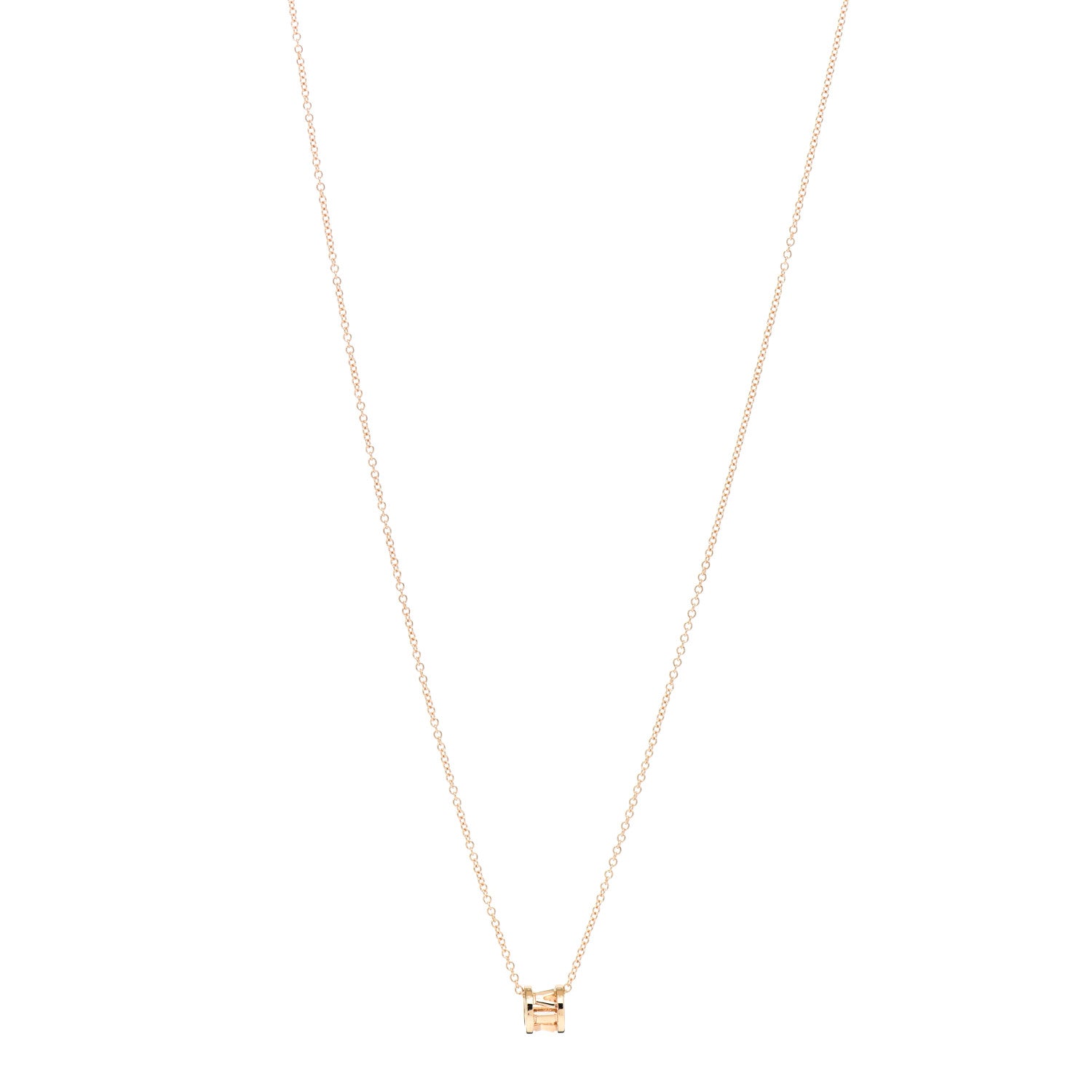 Tiffany 18K Rose Gold Atlas Open Pendant Necklace 1 of 4