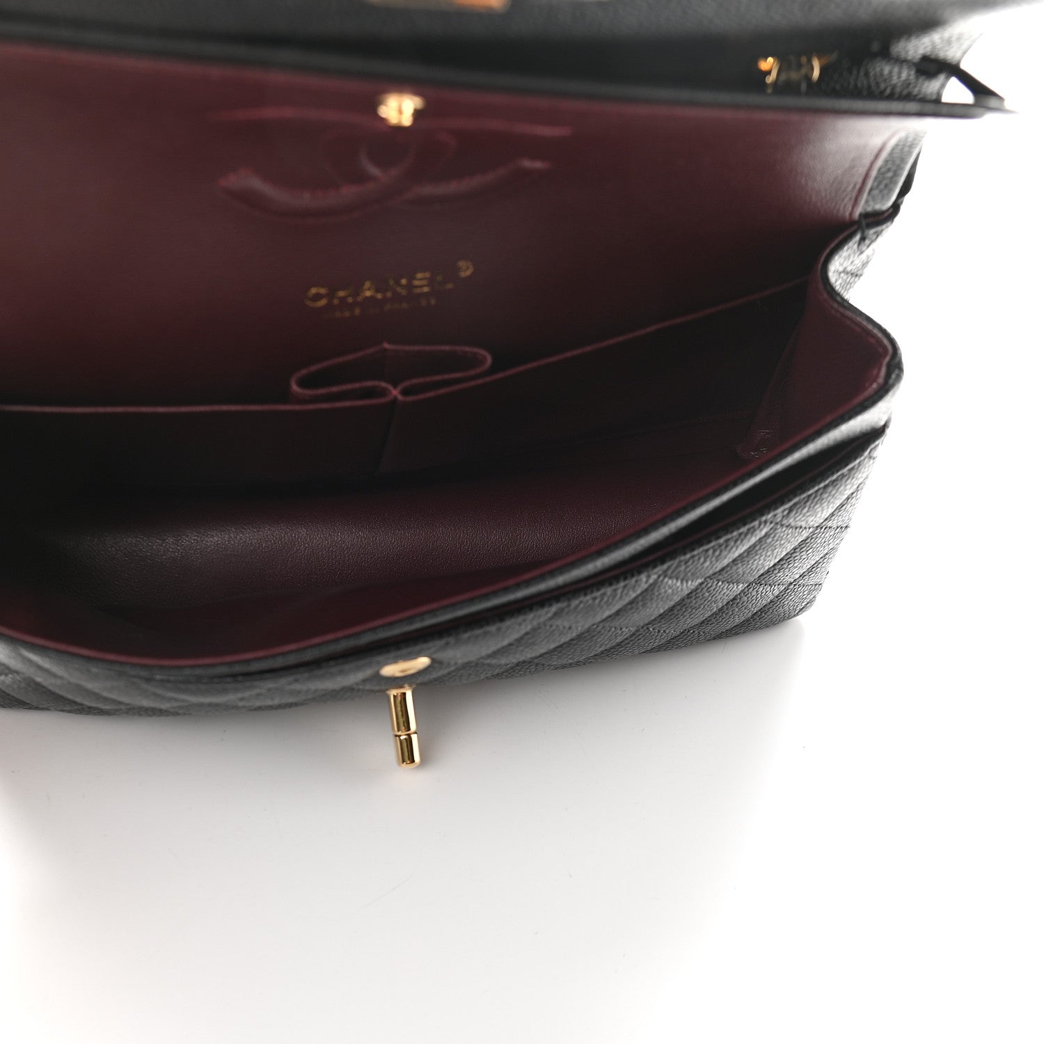 Chanel Caviar Quilted Medium Double Flap Black 5 of 9