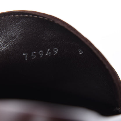 Gucci Guccissima Mens Penny Driver Loafers 9 Chocolate 6 of 12
