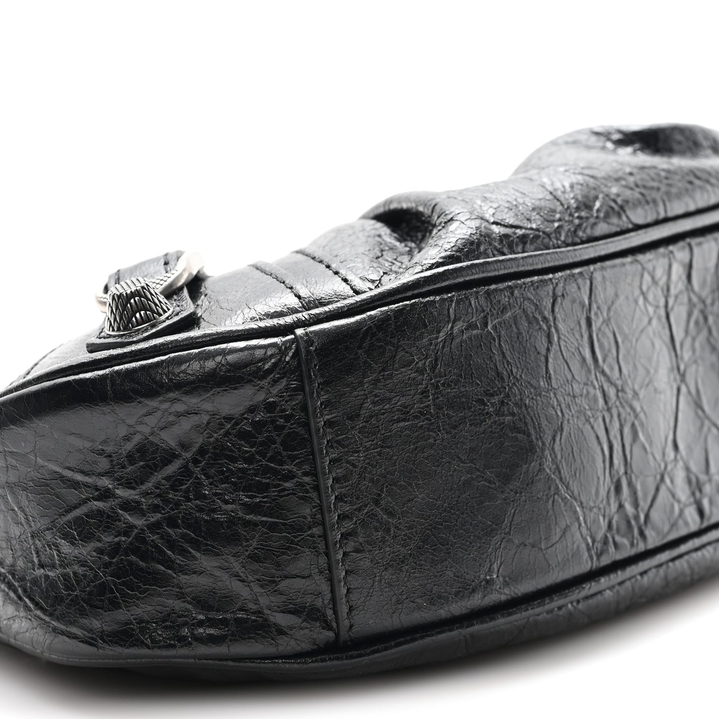 Agneau Arena Le Cagole Chain Shoulder Bag XS Black