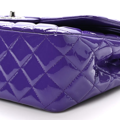 Chanel Patent Calfskin Quilted Jumbo Double Flap Purple 10 of 13