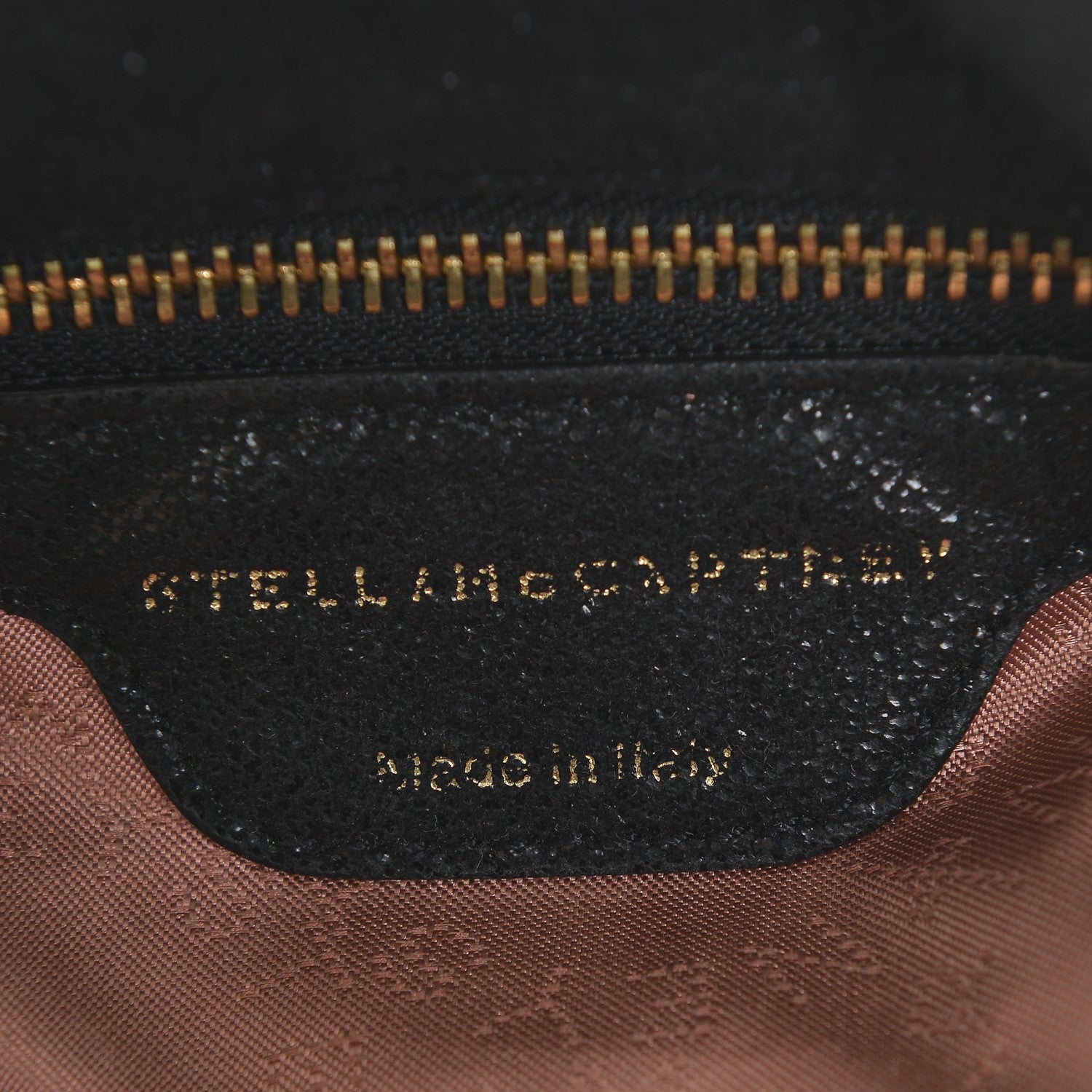 Stella McCartney Metallic Shaggy Deer Falabella Fold Over Tote Black 5 of 5