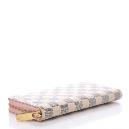 Louis Vuitton Damier Azur Zippy Wallet Rose Ballerine 4 of 9