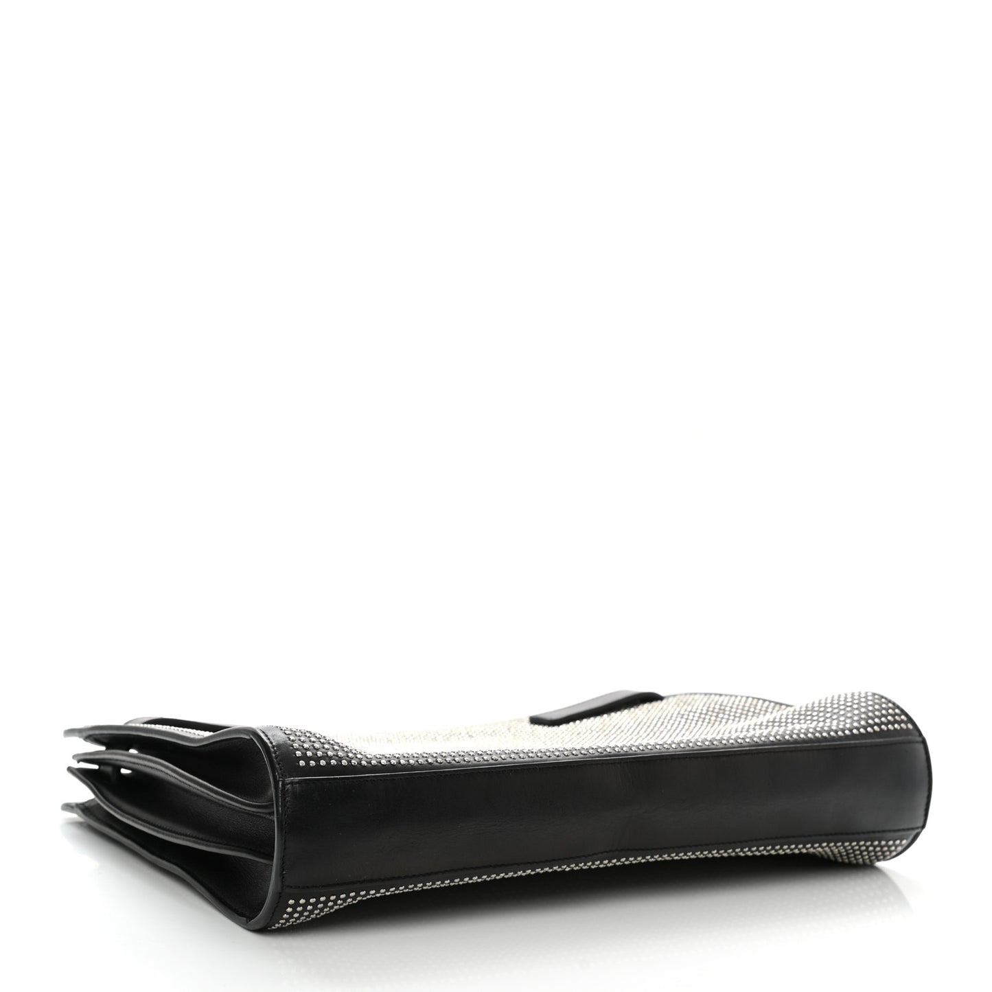 Calfskin Stud Sac De Jour Clutch Black