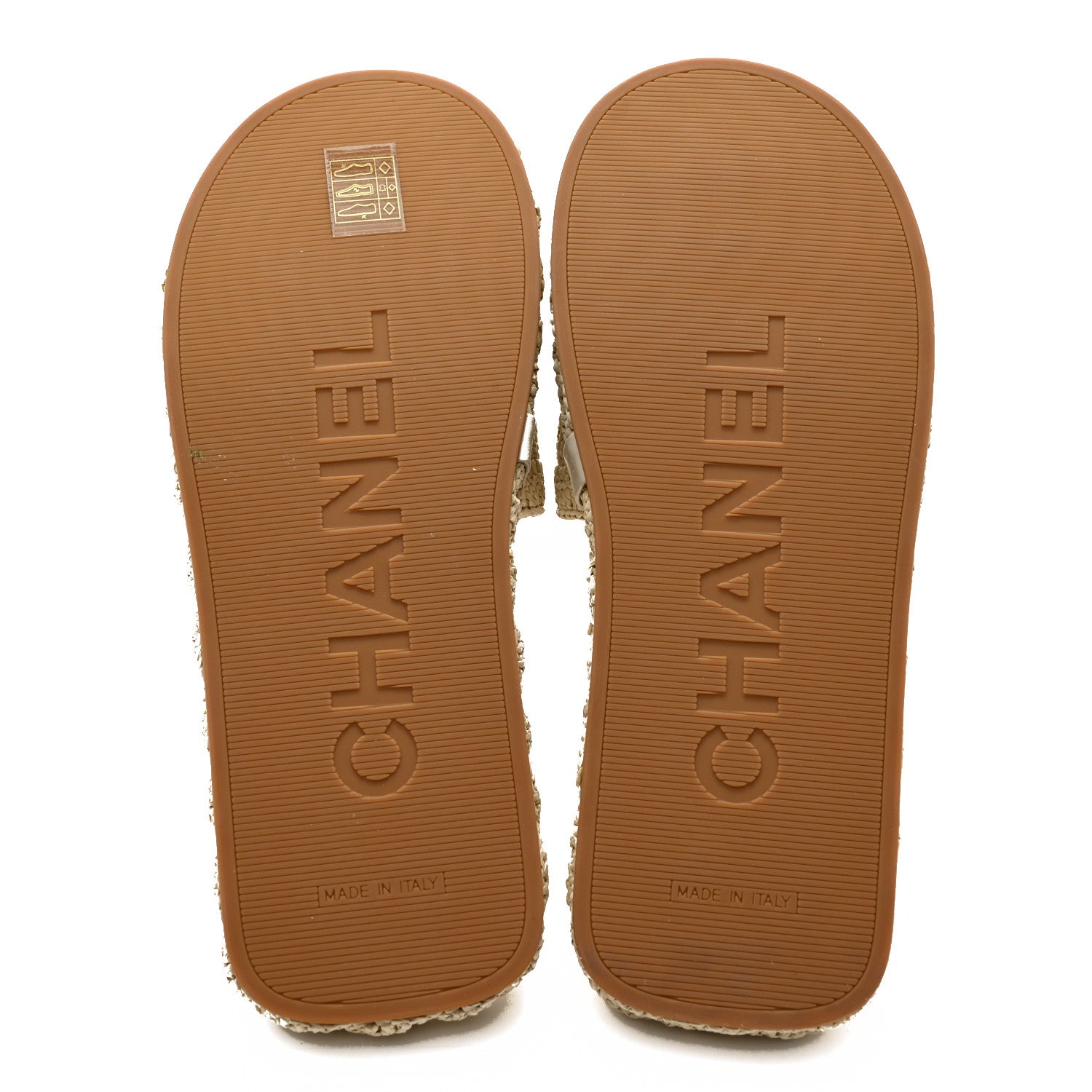 Chanel Cord Braided CC Mules 39 Light Beige 6 of 9