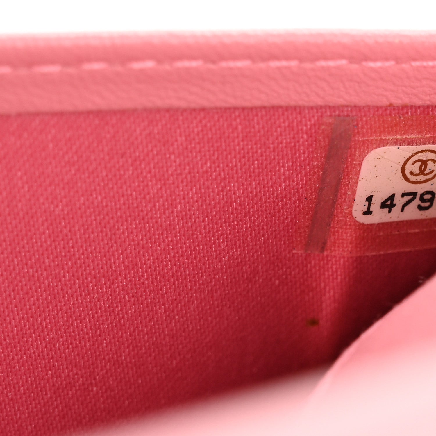 Chanel Lambskin Camellia Embossed Zip Around Organizer Wallet Pink 8 of 22