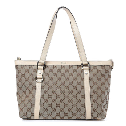Gucci Monogram Abbey Medium Tote Off White 1 of 14