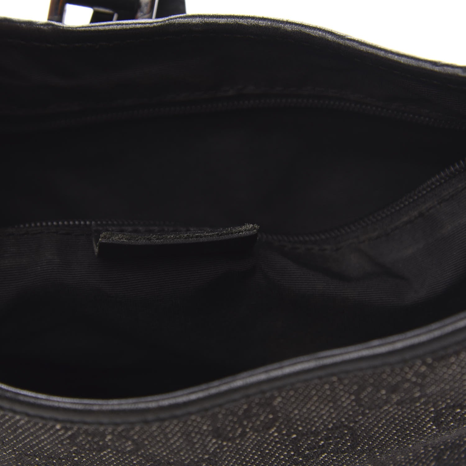 Gucci Denim Monogram Small Jackie O Hobo Black 9 of 12