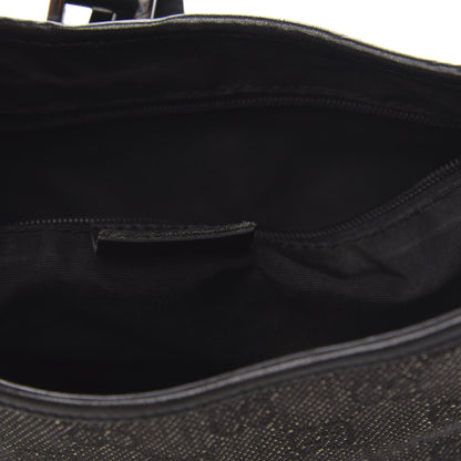 Gucci Denim Monogram Small Jackie O Hobo Black 9 of 12