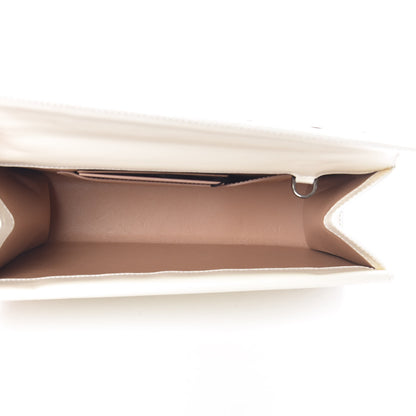 Alaia Calfskin Laser Cut Clutch White 5 of 11