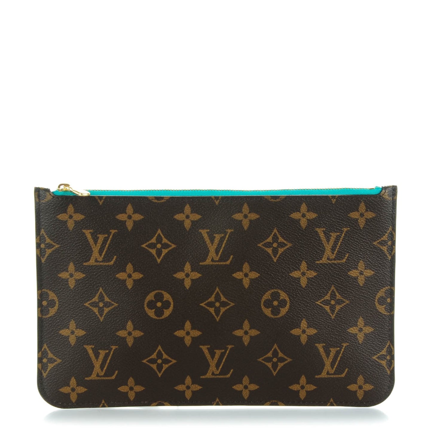 Monogram Neverfull MM GM Pochette Turquoise