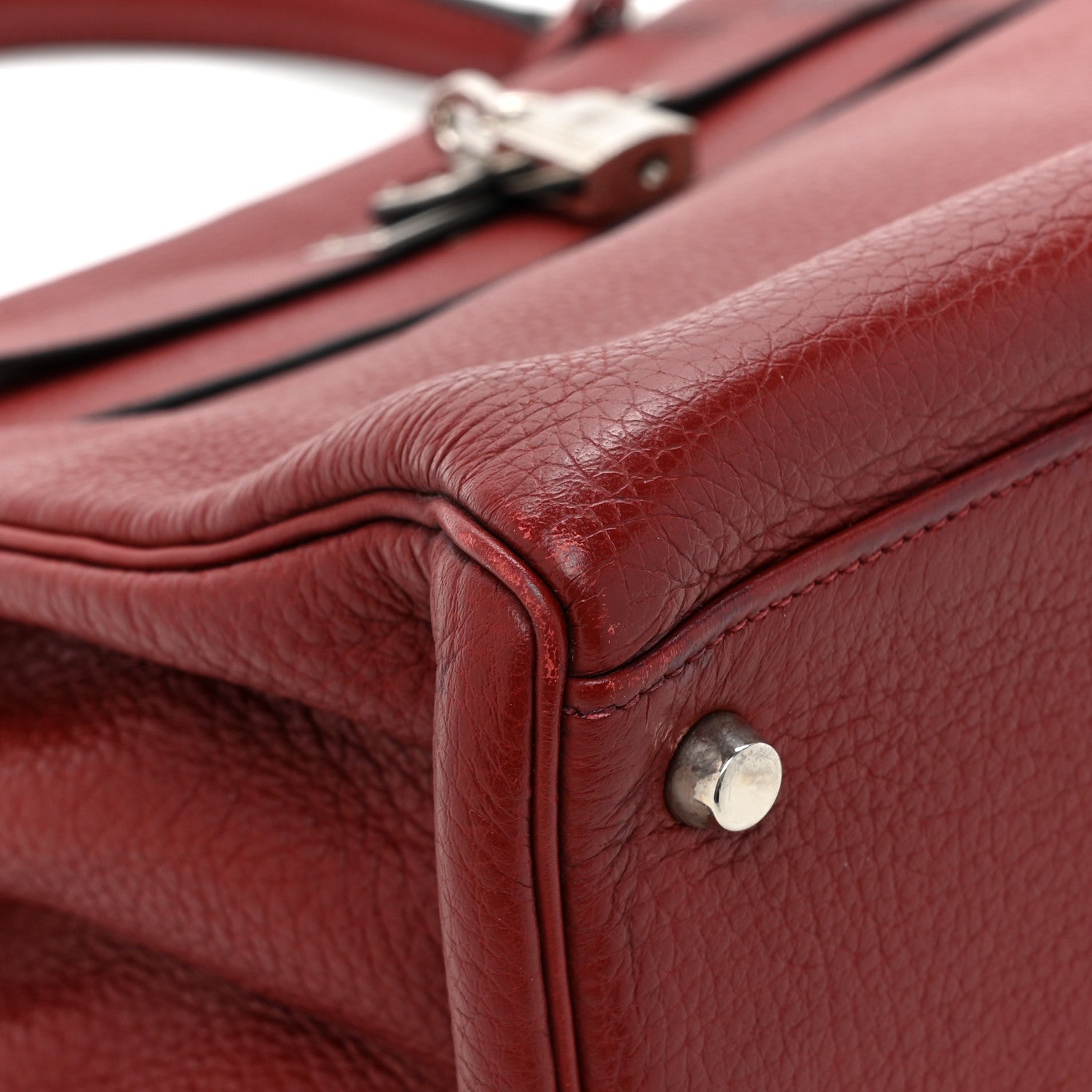 Hermes Togo Kelly Retourne 35 Rouge H 12 of 15