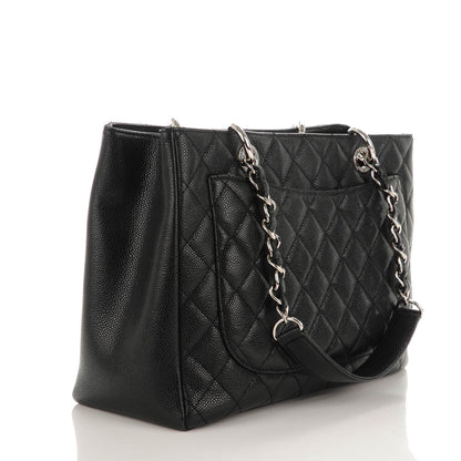 Chanel Caviar Quilted Grand Shopping Tote GST Black 3 of 8