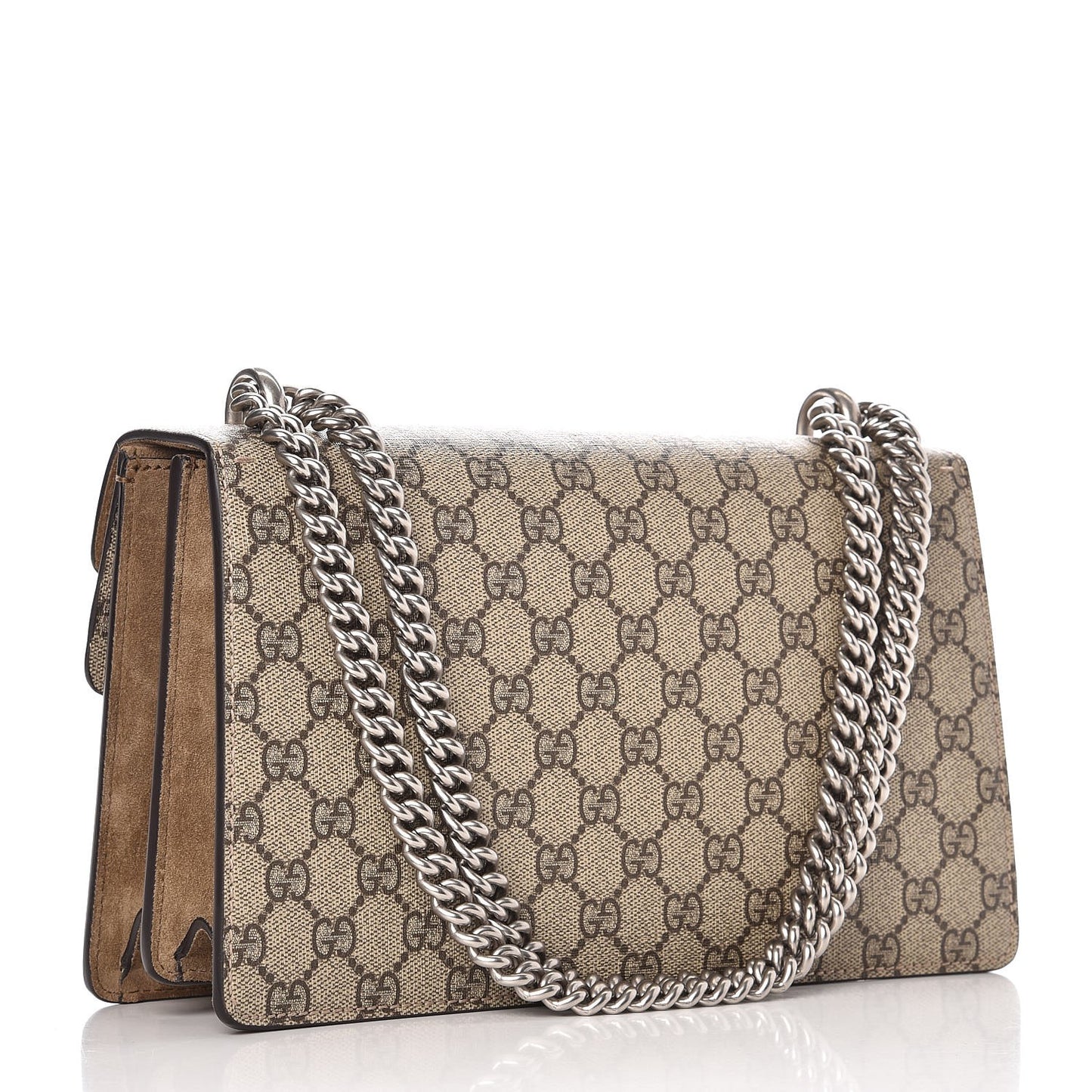 GG Supreme Monogram Small Dionysus Shoulder Bag Taupe