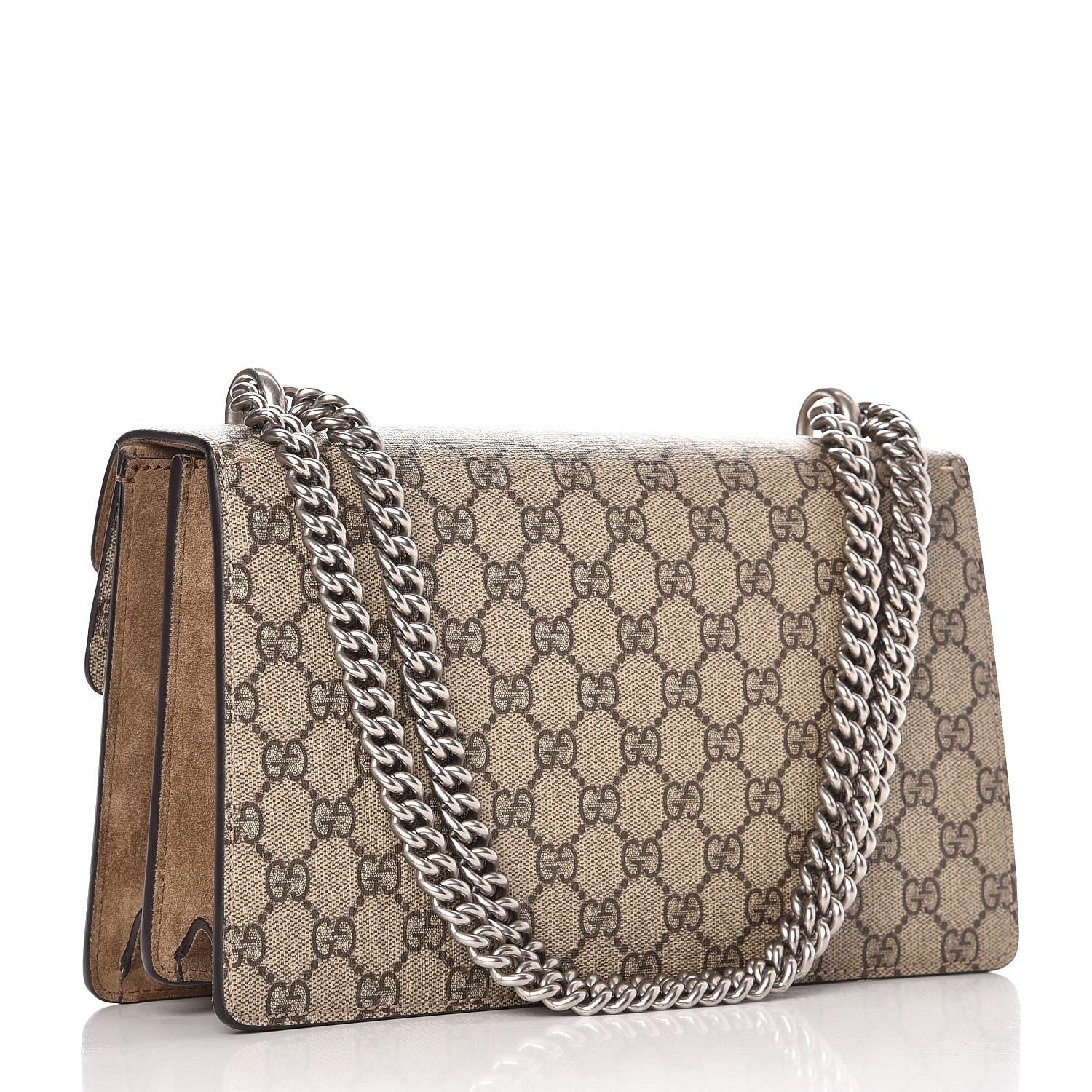 Gucci GG Supreme Monogram Small Dionysus Shoulder Bag Taupe 3 of 8