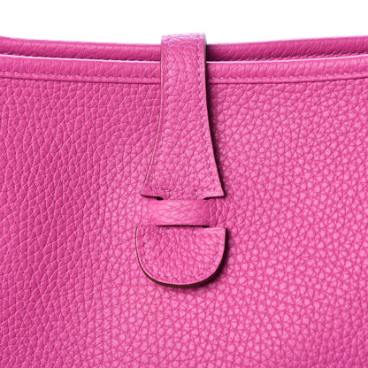 Hermes Taurillon Clemence Evelyne III PM Magnolia 10 of 11