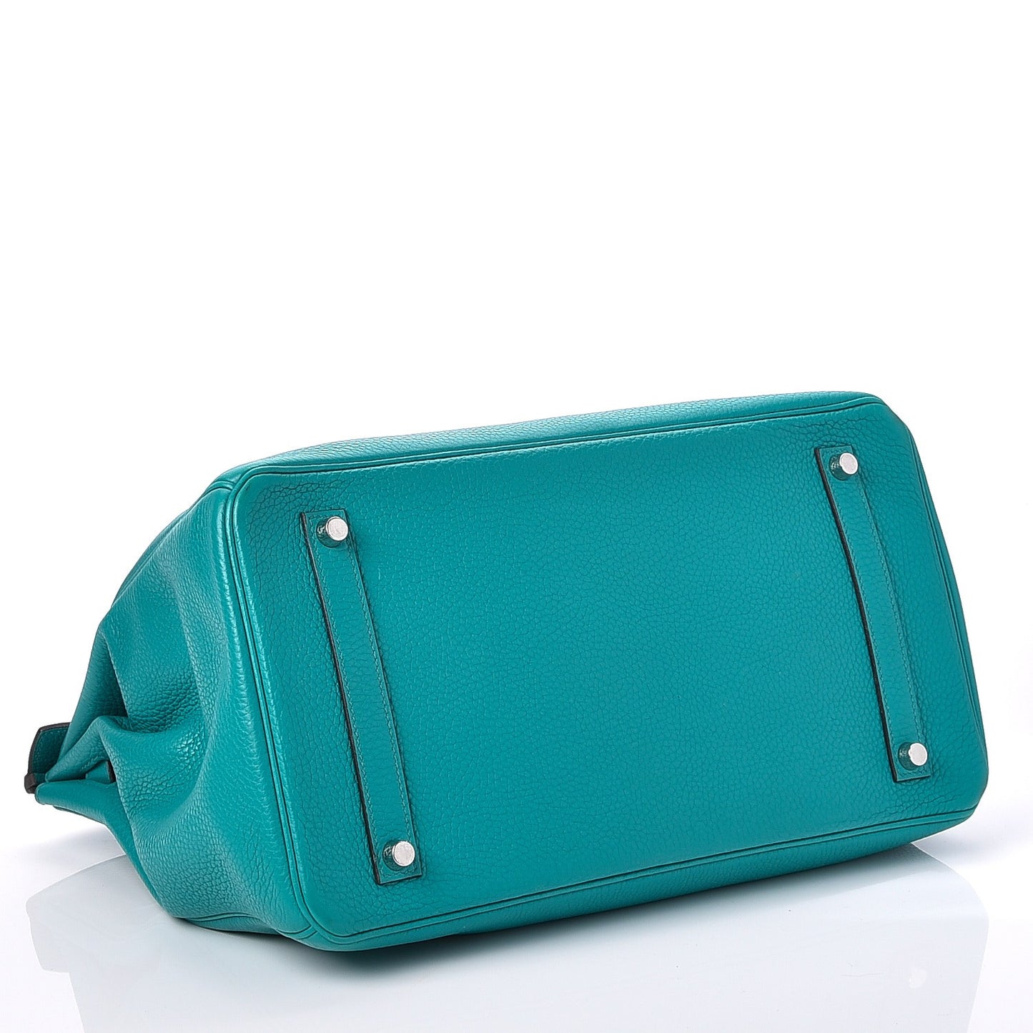Taurillon Clemence Birkin 35 Bleu Paon
