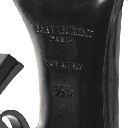 Saint Laurent Patent Calfskin PVC Opyum 36.5 Black 6 of 7