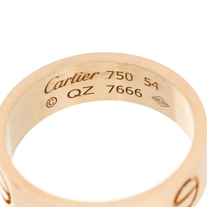 Cartier 18K Yellow Gold 5.5mm LOVE Ring 54 6.75 4 of 5