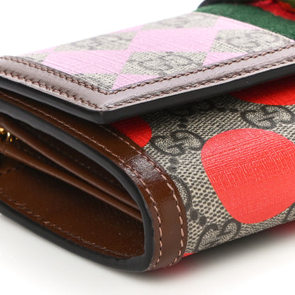 Gucci GG Supreme Monogram Geometric Web Jackie 1961 Chain Wallet Beige Multicolor Brown Sugar 8 of 10