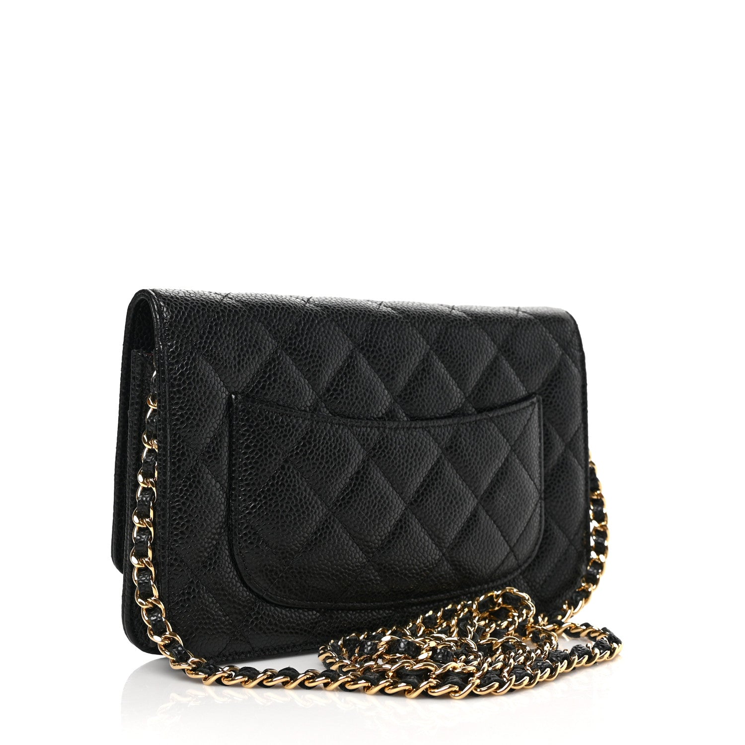 Chanel Caviar Quilted Wallet on Chain WOC Black 3 of 9