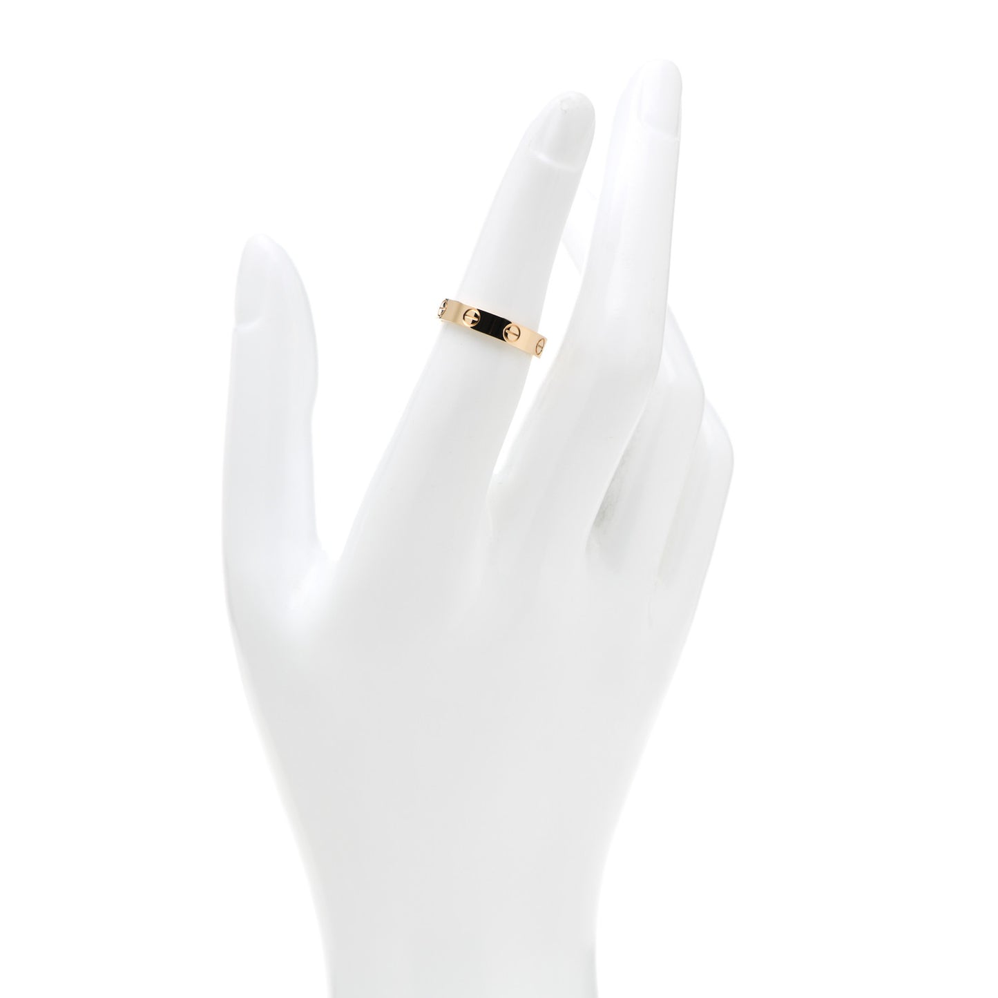18K Yellow Gold 3.5mm LOVE Wedding Band Ring 51 5.75