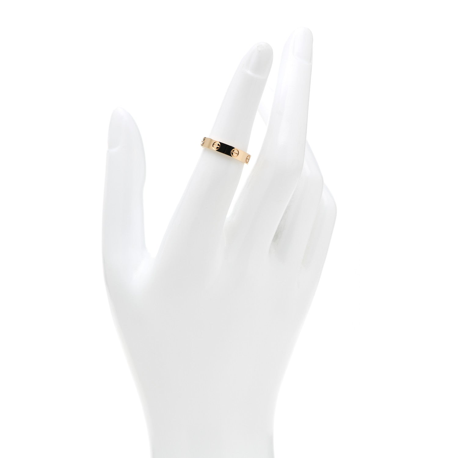 Cartier 18K Yellow Gold 3.5mm LOVE Wedding Band Ring 51 5.75 2 of 5