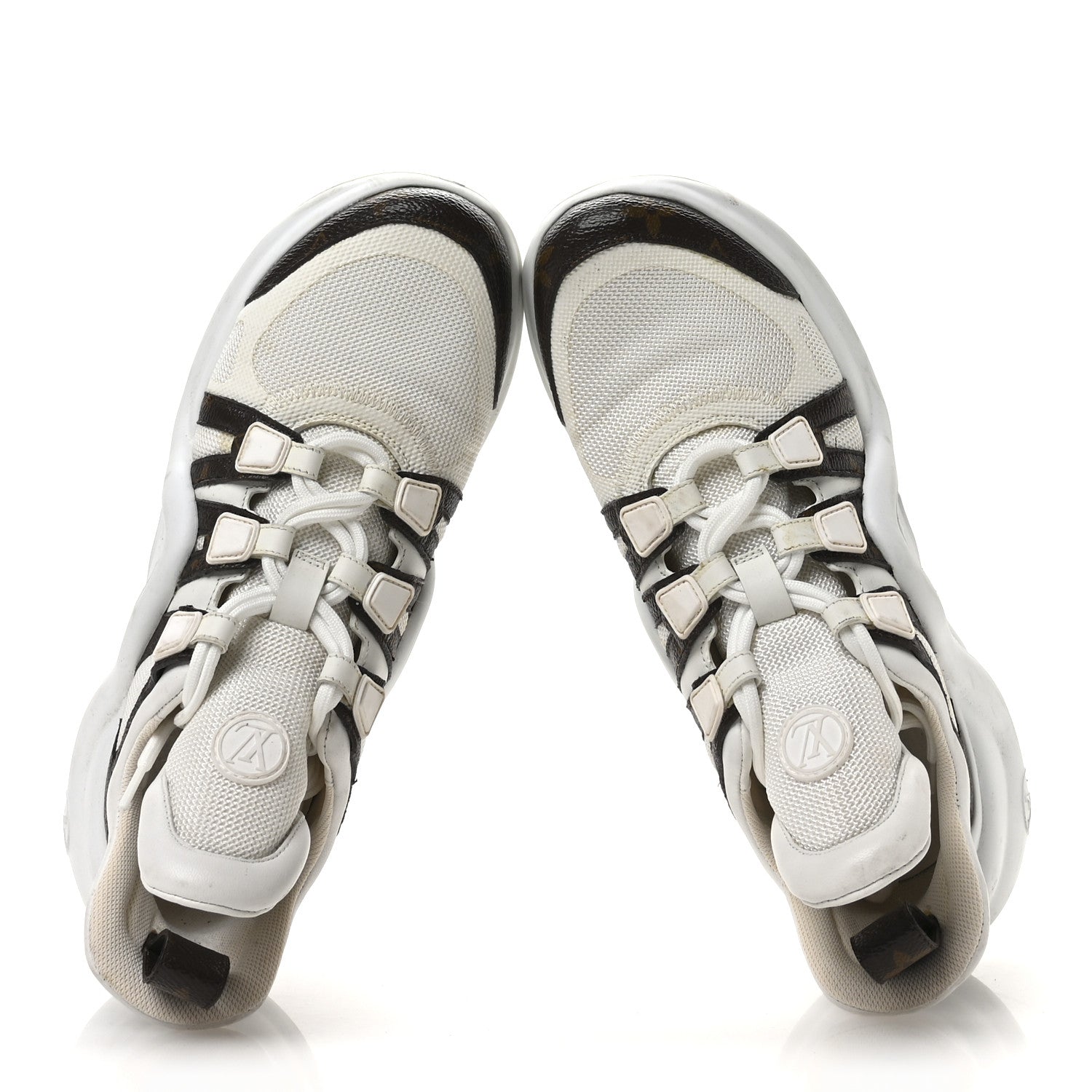 Louis Vuitton Patent Monogram LV Archlight Sneakers 38 White 2 of 8