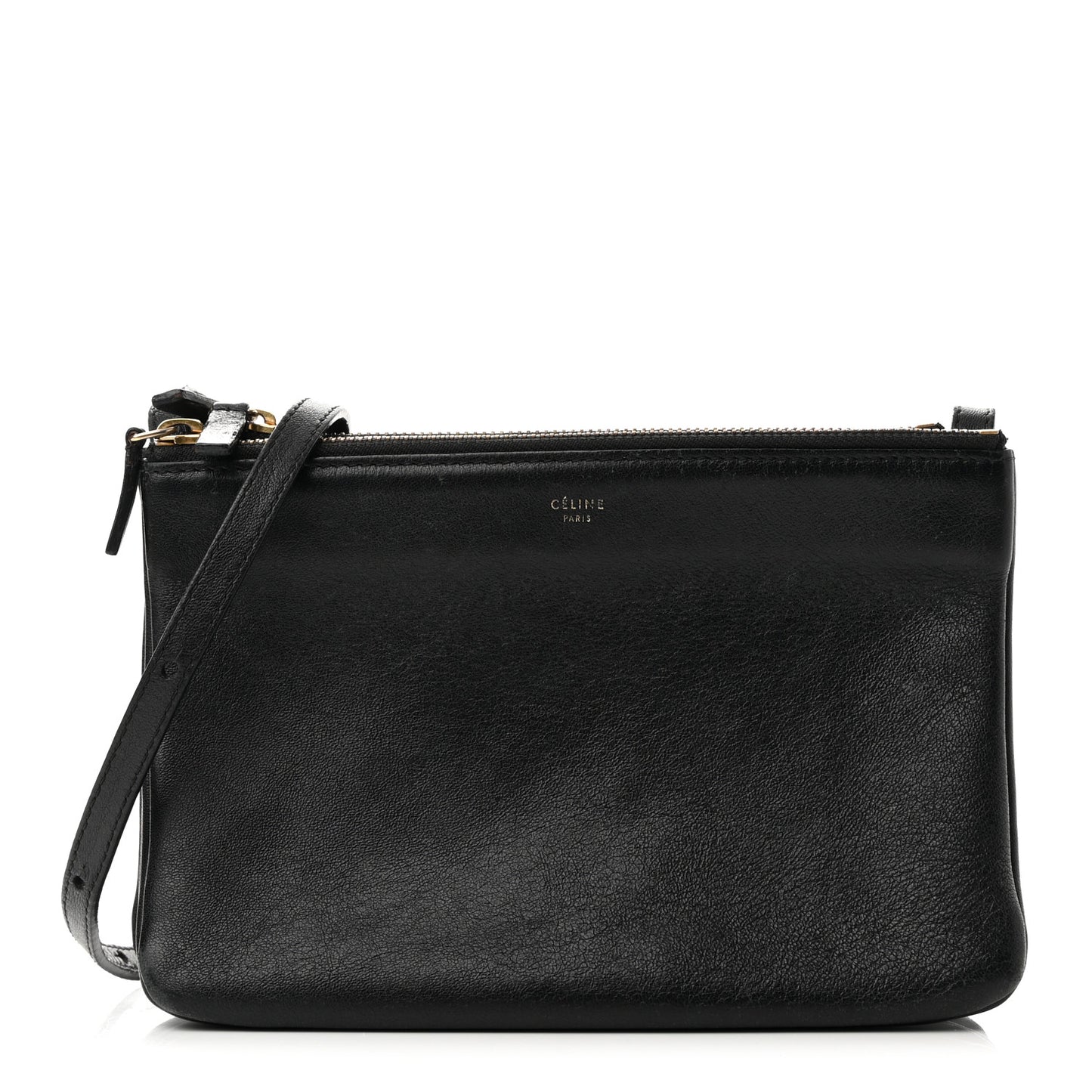 Lambskin Small Trio Crossbody Bag Black