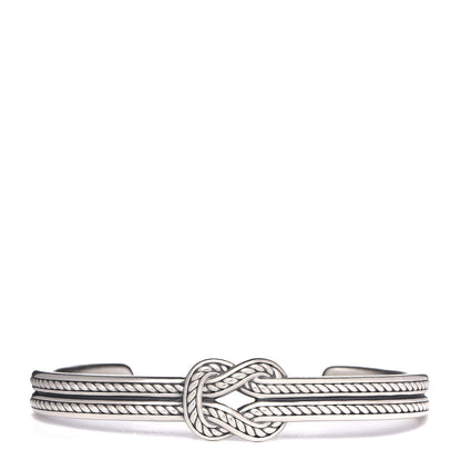 David Yurman Sterling Silver Reef Knot Cuff Bracelet 1 of 4