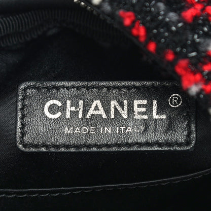 Chanel Tweed Nylon Quilted Small Astronaut Essentials Backpack Black Multicolor 5 of 9