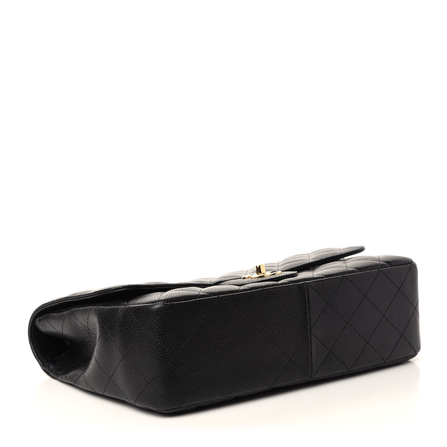Chanel Caviar Quilted Jumbo Single Flap Black 5 of 12