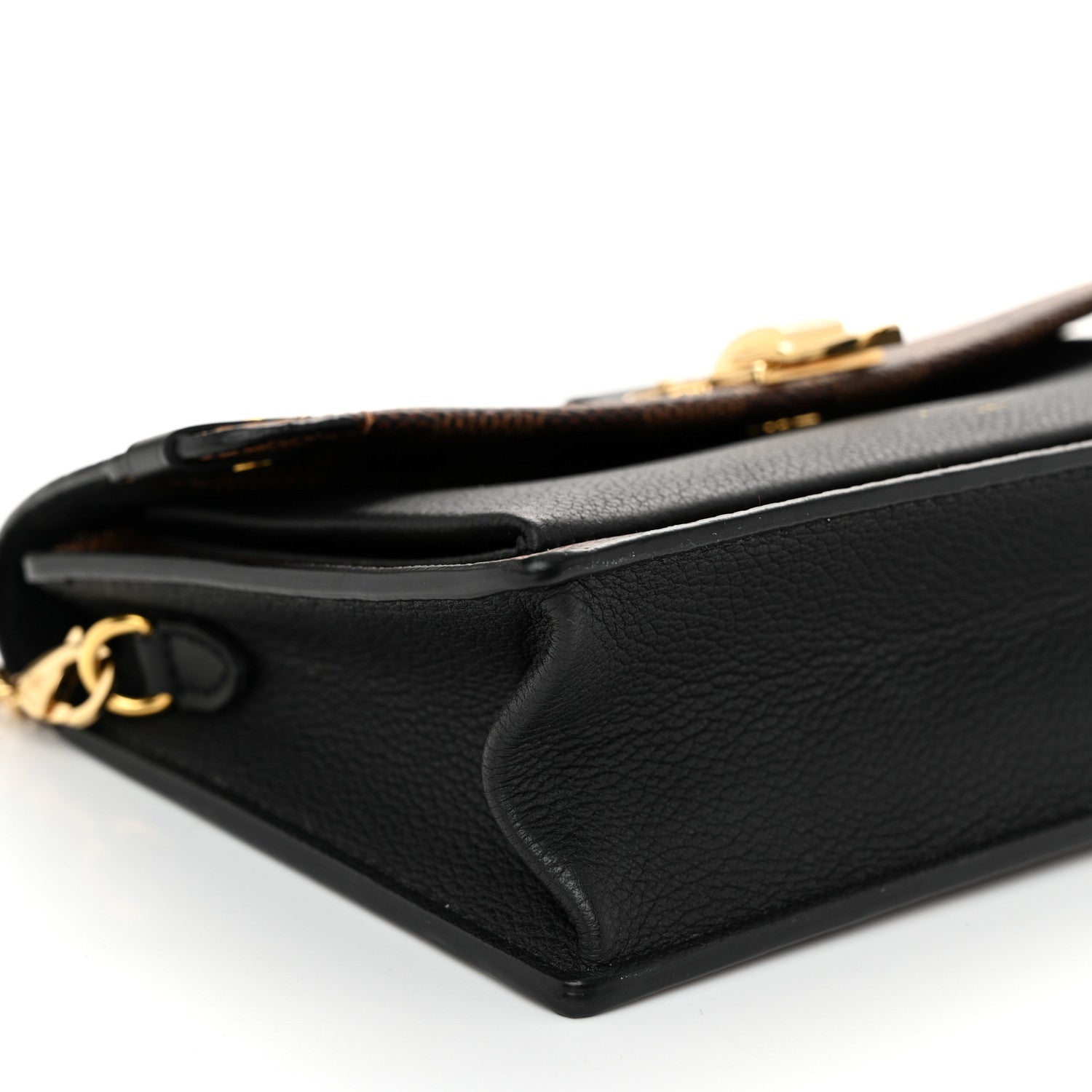 Louis Vuitton Damier Ebene Vavin Chain Wallet Black 8 of 10