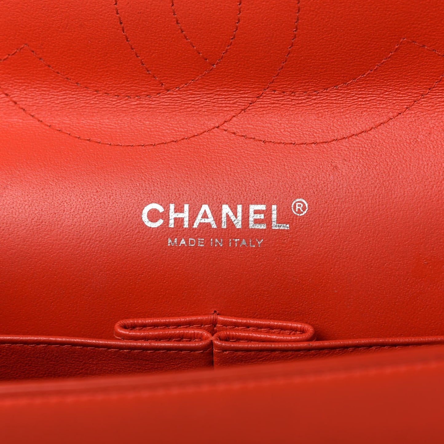 Patent Quilted Jumbo Double Flap Red