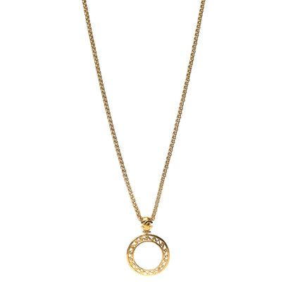 Chanel Loupe Magnifying Glass Necklace Gold 1 of 7