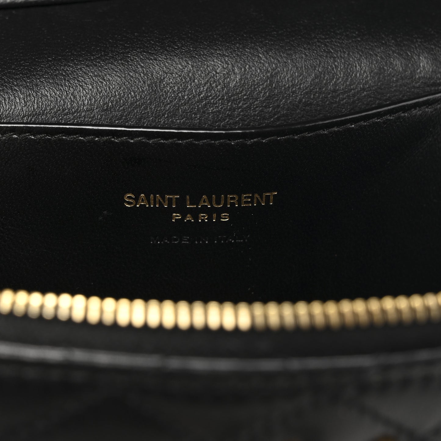Lambskin Quilted Mini Gaby Vanity Case Black