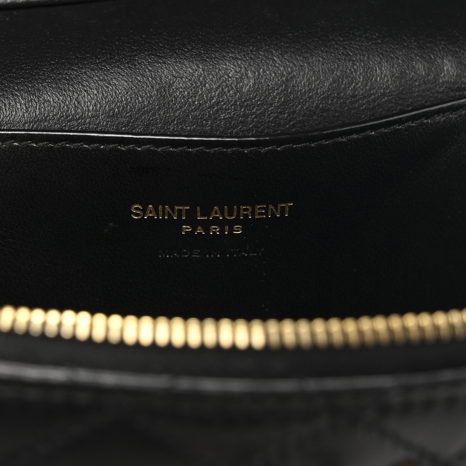 Saint Laurent Lambskin Quilted Mini Gaby Vanity Case Black 6 of 10