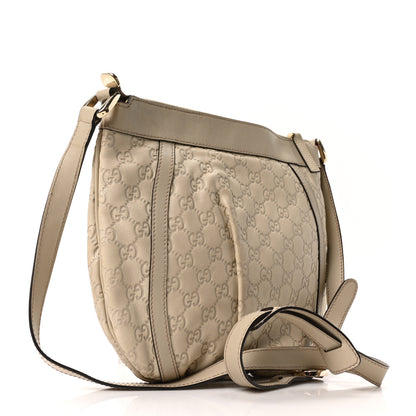 Gucci Guccissima Small D Ring Messenger Off White 3 of 10