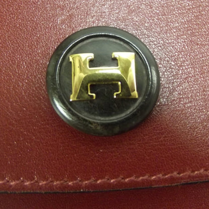 Hermes Box Leather Pochette Rio Rouge 7 of 10