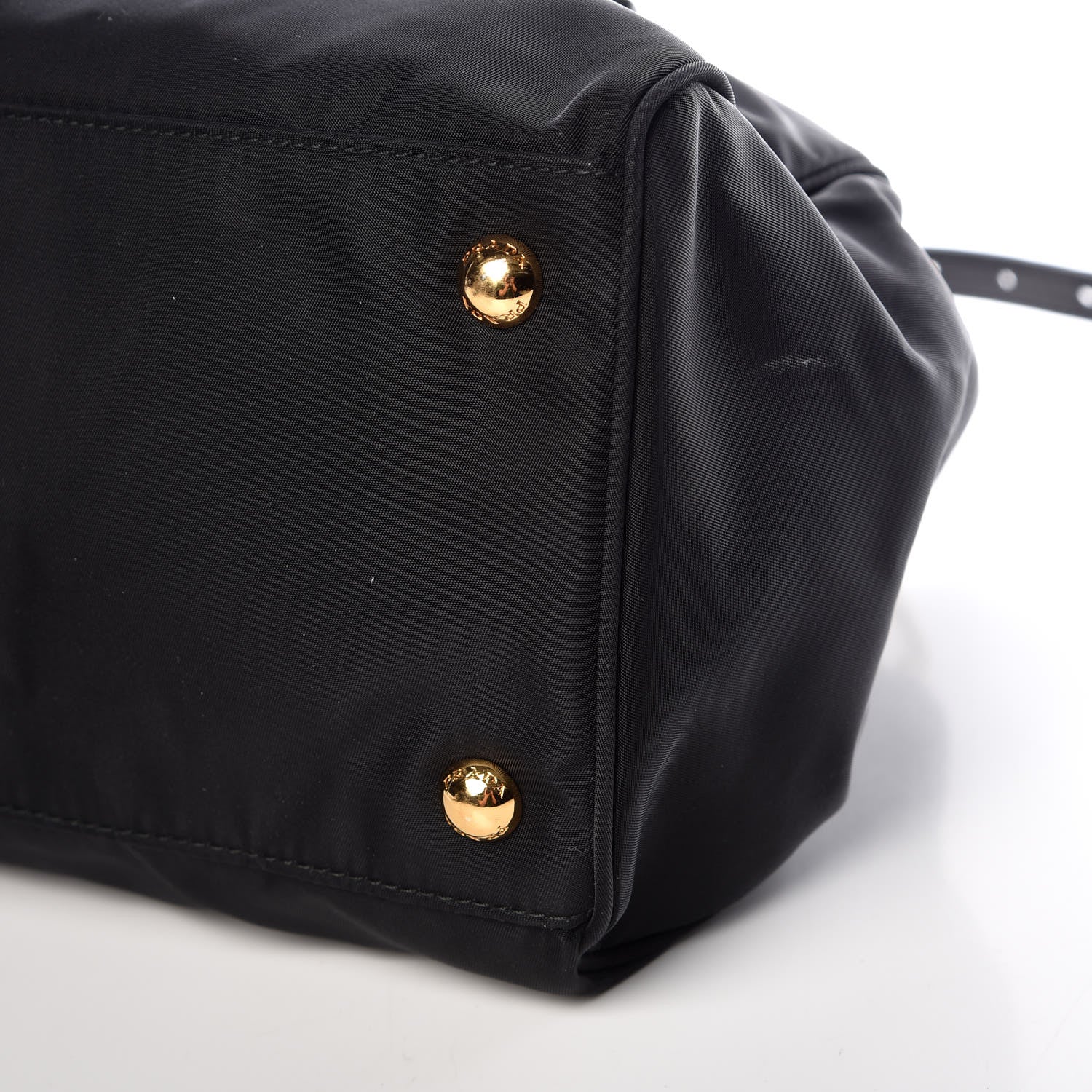 Prada Tessuto Nylon Saffiano Tote Black 6 of 10