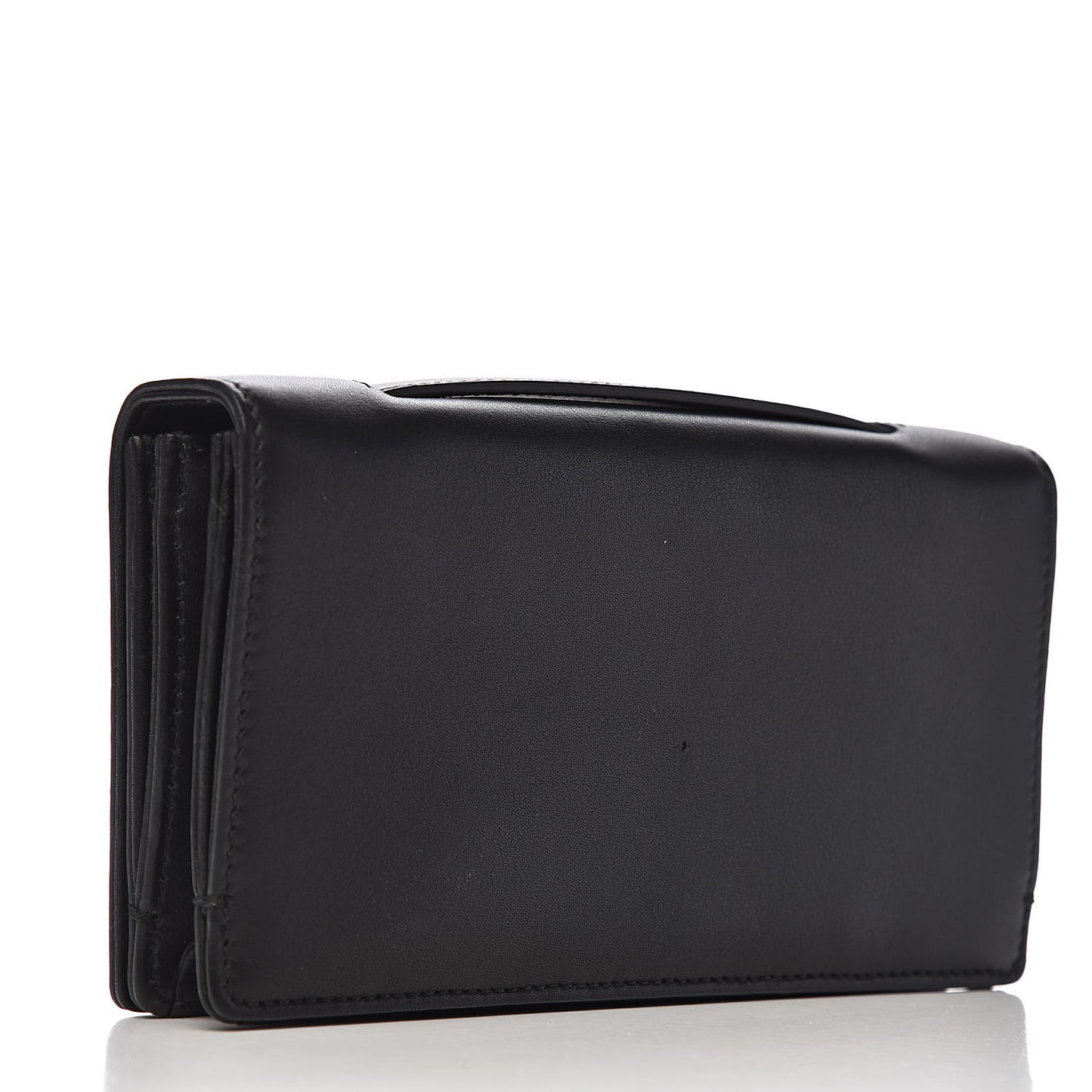 Calfskin Bee Clutch Black