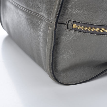 Alexander McQueen Pebbled Calfskin Large Skull Padlock Zip Around Tote Dark Grey 24 of 28