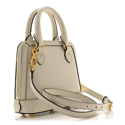 Gucci Boarded Plutone Calfskin Mini Horsebit 1955 Top Handle Bag Mystic White 3 of 11
