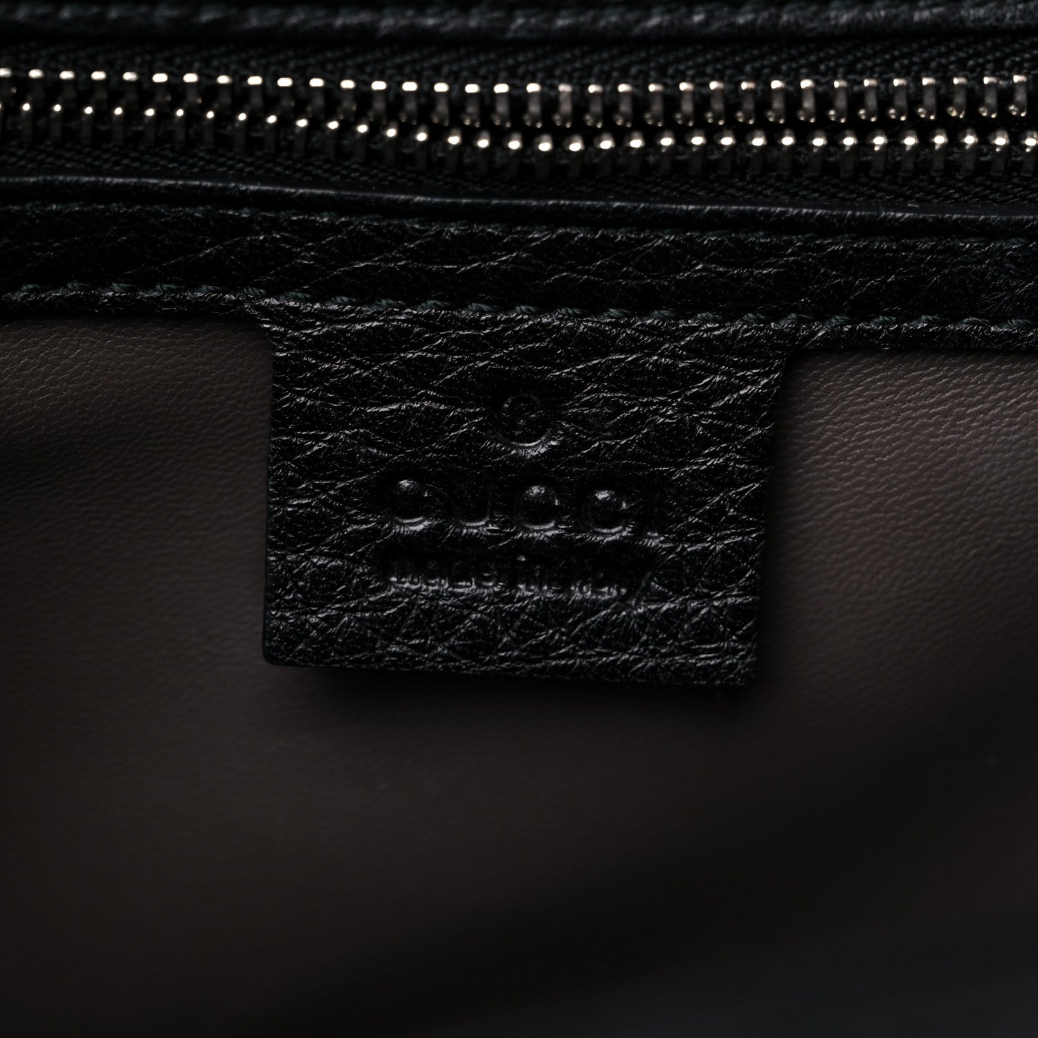 Gucci Calfskin Studded Medium Miss Bamboo Shoulder Bag Black 6 of 12