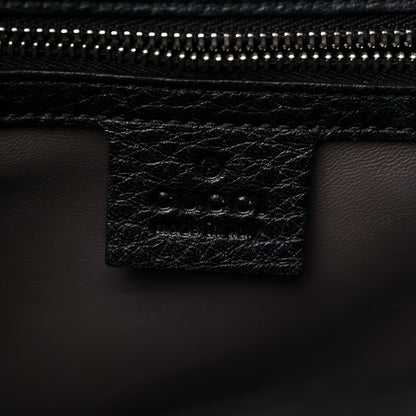 Gucci Calfskin Studded Medium Miss Bamboo Shoulder Bag Black 6 of 12